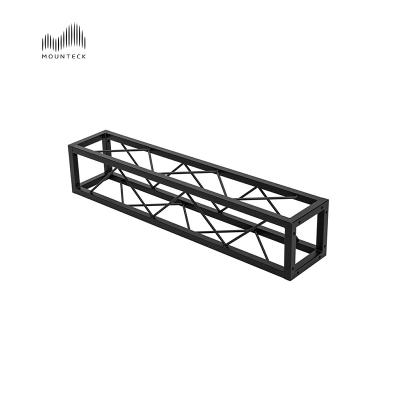 China Iron Aluminum Alloy Black Square Slivergrey Box Stand Lamp Bracket Concert Event Truss Portable Stage set up Lighting Truss System for sale