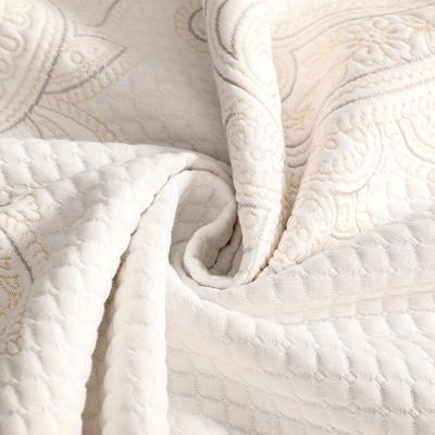 China 100% Polyester Sanofi-aventis Spining DIMENSIONAL Jacquard Knit Mattress Cover Fabric China Supplier for sale