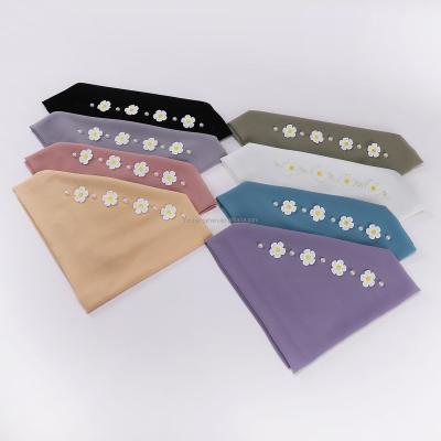 China Nickel Most Beautiful Hijab Scarf Brand Hijab Scarf Summer Chiffon Scarf for sale