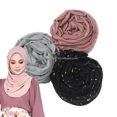 China Wholesale High Quality Diamond Long Scarf Fashion Pearl Sparkle Shawl Hijab for sale