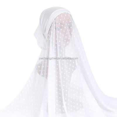 China Women's Full Length Tank Top Chiffon Shawl Cover Turbante Headwrap Muslim Underscarf Veil Inner Stretch Hijab Headband Scarf for sale