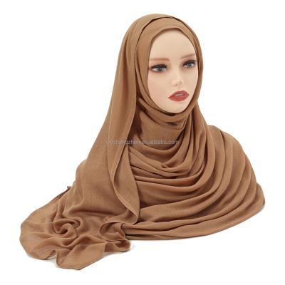 China Long Hot-Selling Cotton Turban Scarf Silk Monochrome Modal Breathable Head Wrap Scarf for sale