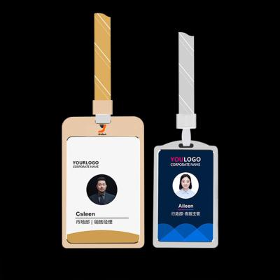 China Office New Product Conference ID Card Holder Multicolor Badge Holder Aluminum Zinc Alloy Tag Holders for sale