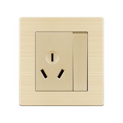 China 1/2 Gang 1 Way Electrical Socket Australia 16Amp Decorative Socket Switch With 2 USB Ports Luxury Wall Sockets 86*90mm for sale