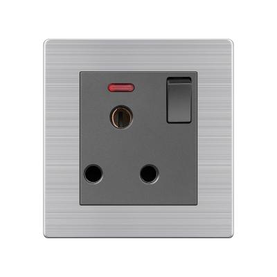 China British Standard 13A Electrical Wall Outlet Socket With Two USB Type and Indicator Light 86*90MM Wall Socket Plug Power 86*90mm for sale