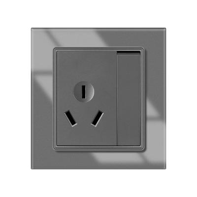 China 1gang 2gang Switch With 2 Pin 3 Pin Wall Mounted Socket Australia Standard Double USB Switched Socket 86*90mm for sale