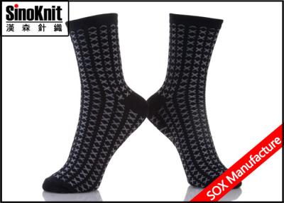 China OEM Cotton Black And Grey Knitting Man Casual Socks Soft and Comfortable for sale