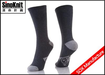 China Mens Casual Dress Cotton Black Socks / Custom Male Leisure Socks for sale