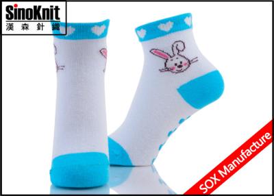 China Glücklicher Kaninchen-Karikatur-Jacquardwebstuhl-nicht Beleg scherzt Socken-Baumwolle/Spandex/Nylon zu verkaufen