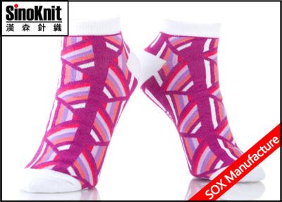 China Argyle-Baumwollpfirsich färbte Söckchen-dünne einfache Socken/das Nichterscheinen-Boots-Socken der Frauen zu verkaufen