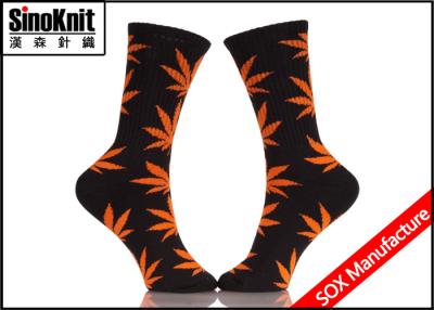 中国 Calcetines の男性冬の Plantlife のソックス/葉はパターン ソックスを印刷しました 販売のため