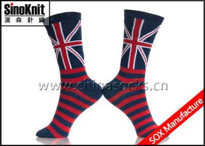 Chine La taille colorée d'Extendex de coton cogne les chaussettes surdimensionnées conçues par drapeau pour l'automne/hiver à vendre