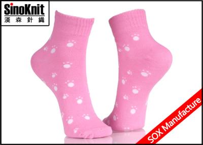 China Pink Dot Comfortable Ladies Fashion Socks Small Foot Patterned for sale