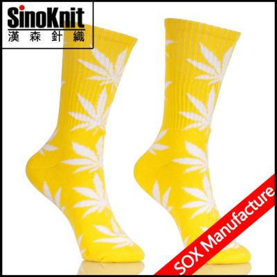 China Marijuana 420 Plantlife Huf Socks Skateboard Sports Customized Color for sale