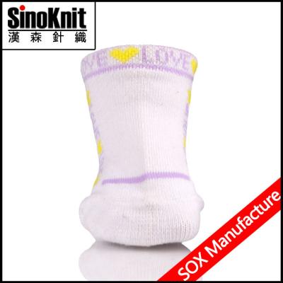 China Infant Unisex Cotton Lovely White Baby Socks Breathly For gifts for sale