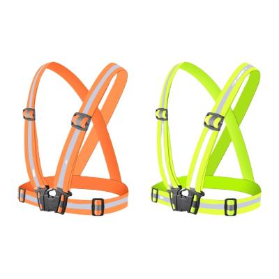 China Hot Water Proof Safety Visibility Safety Vest Fabric High Waist Belt Cheap Reflective Clothing For Safety Vest for sale