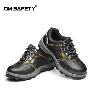 China Insulative Construction Industrial Work Safety Shoes High Quality Black Genunine Leather for sale