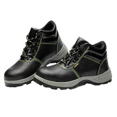 China Wholesale Mens Black High Heel Work Steel Toe Rubber Safety Shoes Industrial Boots Steel Toe Safety Shoes for sale