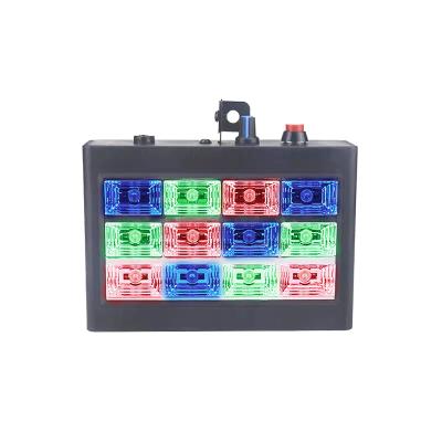 China Sound Active 12 LED Mini Stage Strobe Lights RGB Flash For Stage Disco Nightclub Party for sale