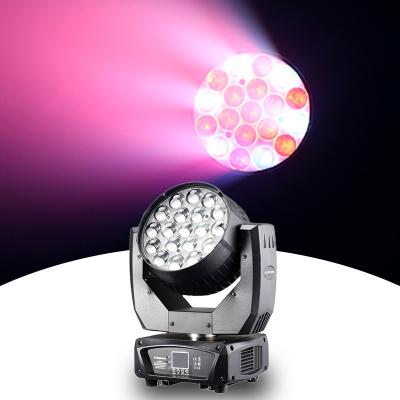 China Theme Park DJ Equipment 19pcs Led Wash Moving Head Light For Dance Floor Music Nightclub Party Stage for sale