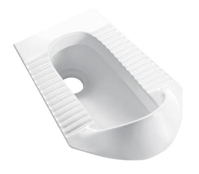 China No Elbow Front And Back Drain 610*440*220 No Elbow Front And Back Drain Squatting Pan Toilet for sale