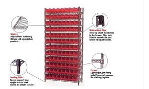 China Metal Bin Display Shelving Rack for Hospital/Drugstore for sale