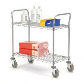 China Adjustable NSF Hospital Medical Storage Metal Cart for sale