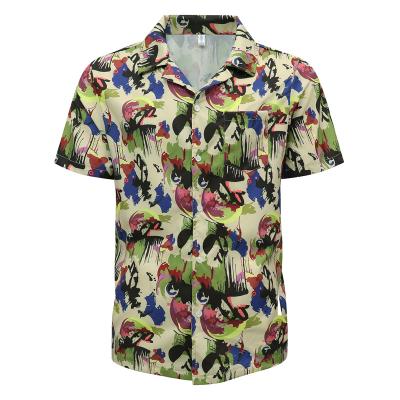 China Hot Sale Breathable Quick Dry Anti-pilling Beach Tops Hawaiian Polynesian Shirts Eco-Friendly Men's Plus Size Shirts for sale