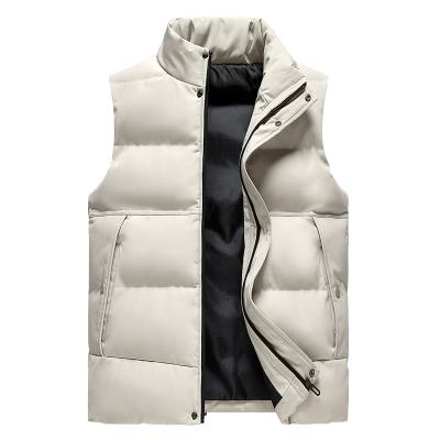 China Casual Wholesale New Design Sleeveless Zipper Vest Invest Men's Striper Vest Man Winter Jacket Stripper Vest for sale