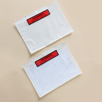 China Waterproof Strong Self Adhesive Biodegradable Bill Enclosed Label List Paper Packing Envelope for sale