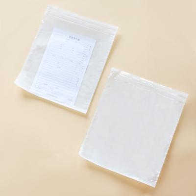 China Waterproof Translucent Biodegradable Invoice Enclosed Waybill Pouch Paper Mailing Bag for sale