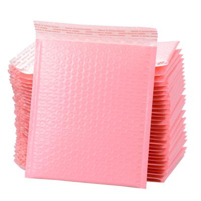 China Bubble Poly Mailing Bag Waterproof Padded Mailer Envelope Packaging Express Bubble Pink Bag Bubble Mailer Mailing Envelope for sale