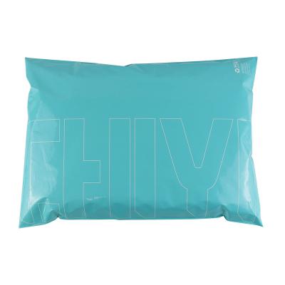 China Logo Design Biodegradable Green Ad Waterproof Poly Envelope Custom Printing Shipping Ship Bags Clothes Shipping Bags for sale