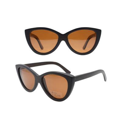 China Fashion Sunglasses GW0021 Women Handmade Bamboo Wooden Sunglasses Real for sale