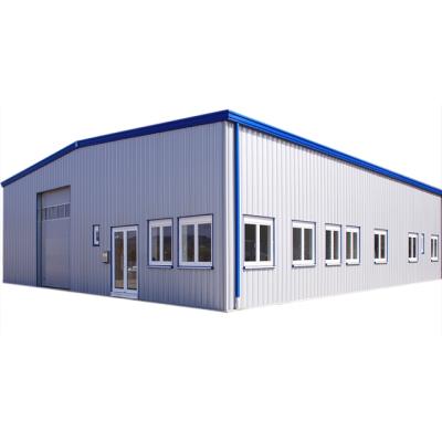 China Crane Insulated Cheap Low Cost Economic Prefab Steel Workshop Building Modern Quick Prefabrecated Overhead for sale