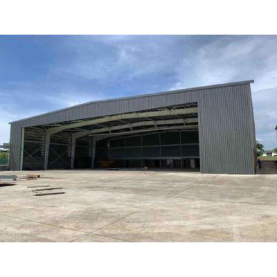 China Steel Buildings Steel Buildings 1:12 Pitch Model Steel I-Beam Model Construction Hangar PVC Airplane Hangars for sale