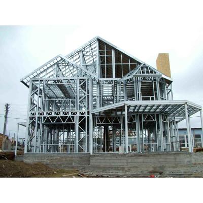 China Modern Steel Frame Light Gauge Structures Modern Prefab Steel Luxury Villa for sale