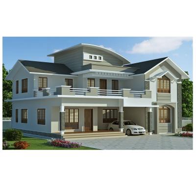 China Qingdao Modern Steel Structure Builder Luxury Prefab Houses Light Gauge Steel Villa Low Price For Sale for sale