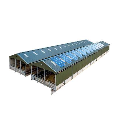 China Swing Poultry House Steel Structure Chicken House Building Metal Barn Design for sale