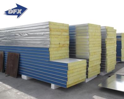 China Easy to assemble& High Quality Dismentle Low Cost House Heat Insulation Color Steel Prefab Polyurethane Sandwich Panel for sale