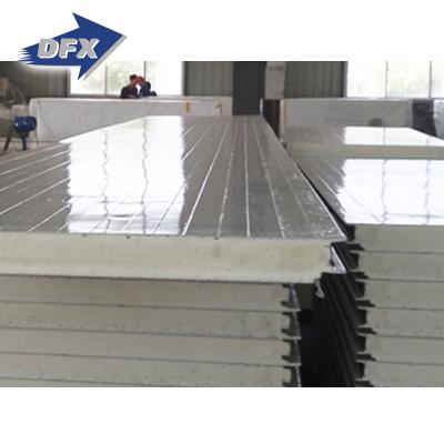 China Easy Operation Polyurethane Foam Metal PU Insulation Board Cold Room Construction PU Sandwich Panel for sale