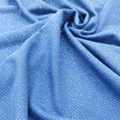 China QUICK DRY Plain Cotton Spandex Print Fabric Good Quality Shiny Shimmer Shimmer Knit Tank Top Fabric for sale