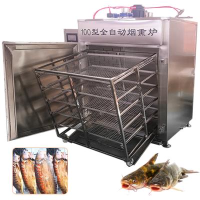 China Sausage/Fish/Chicken/Meat Factory Customized Commercial Meat Smoker Vertical Meat Smoking System Meat Smokers for sale