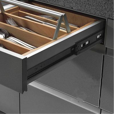 China 250mm Modern Drawer Cabinet Drawer Channels Soft Closing Slides for sale