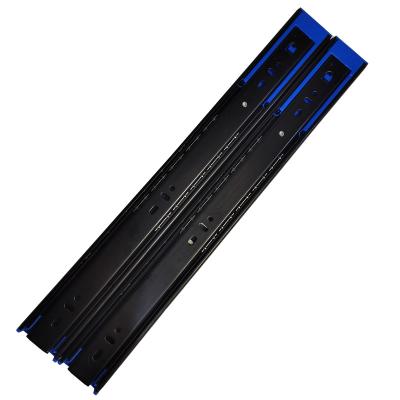 China Modern Soft Narrow Slide Telescopic 250MM Push Full Extension Channel Open Rails for sale