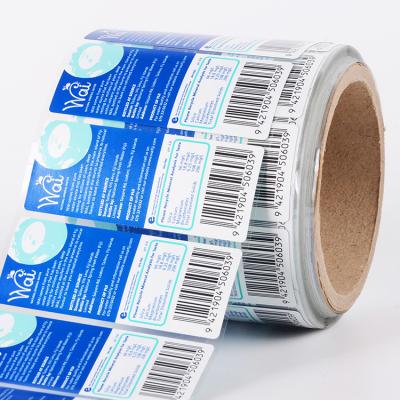 China Waterproof High Quality Custom Double Sided Sticker Bottle Label Printing for sale