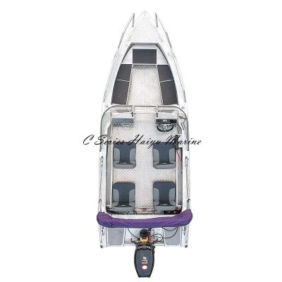 China Offshore Aluminum Alloy All Welded Front Plane Boat With Tent And Trailer for sale