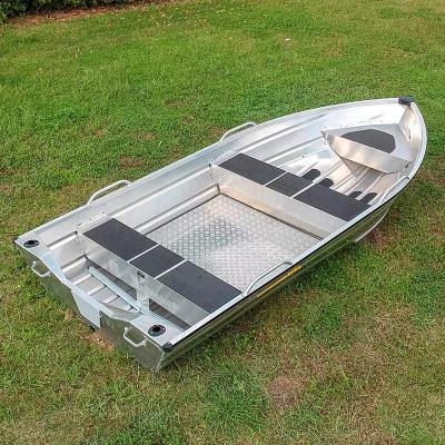 China Aluminum Boat Aluminum Rowing Boat 3.8m With Floor for sale