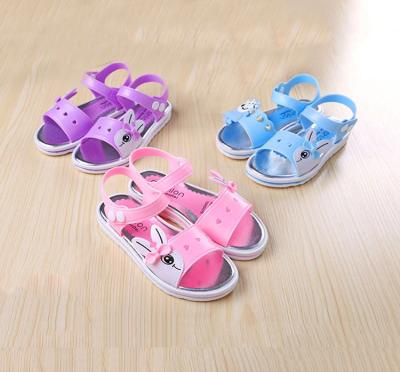 China Anti-Smell Sandals 2019 Cheap Kids PVC Summer Beach Sports Sandals Children Outdoor Slider Girls Platform Sandals for sale