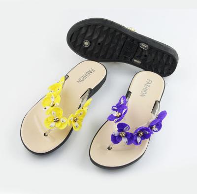 China Summer High Heel Wedge Slide Slippers Anti-skid Sandals For Women And Ladies 2019 for sale